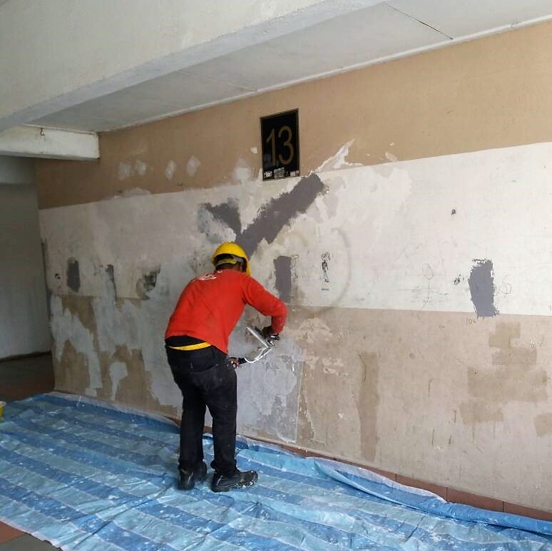 Wall Crack Waterproofing Repair