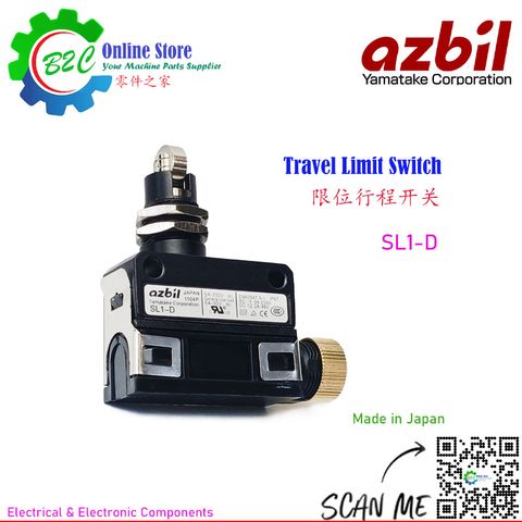 Azbil SL1-D Machine Travel Limit Switch Yamatake EN60947-5-1 Long Cross Roller Plunger IP67 滚轮柱塞 限位 行程 开关 阿自倍尓 山武 株式会社