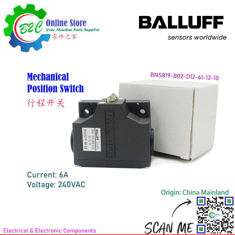 Balluff BNS819-B02-D12-61-12-10 Mechanical Axis Position Travel Limit Switch CNC Machine Machining Center 巴鲁夫 行程 限位 开关