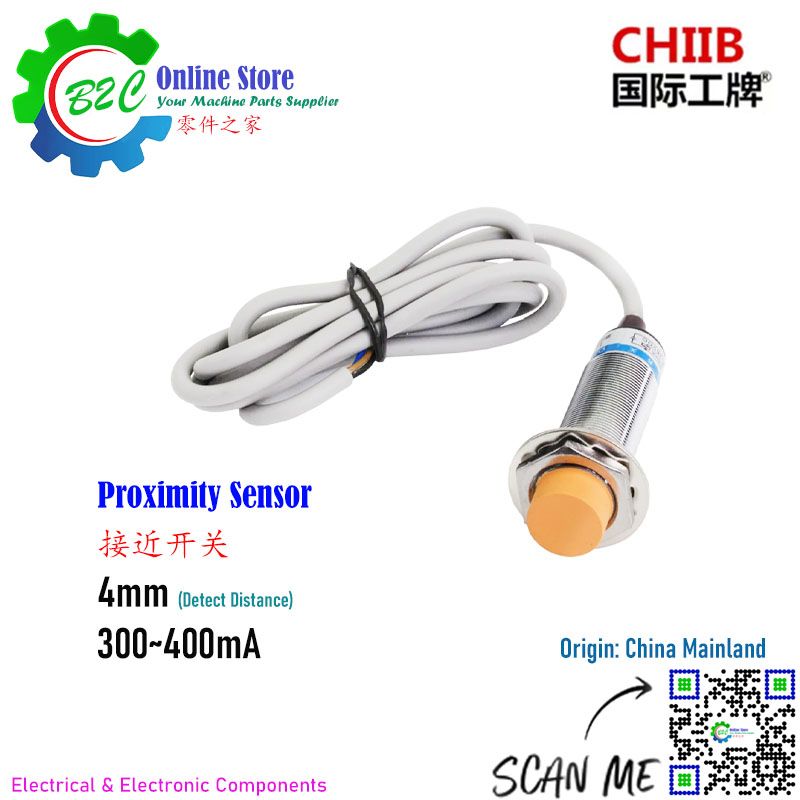 CHIIB LJ12A3-4-J/DZ LJ12A3-4-J/EZ 12mm AC Sensor 2 wire Inductive Proximity Switch Metal Sheel Switches 行程 接近 开关 二线 交流电 金属外壳 电感式