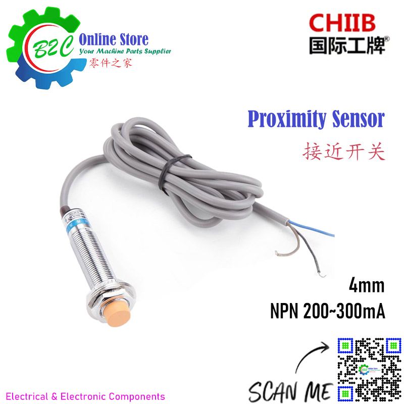 CHIIB LJ12A3-4-Z/AX LJ12A3-4-Z/BX 12mm NPN Sensor Proximity Switch Normally Open NO Switches Normally Closed NC DC CNC Wire Cut Machine WEDM 4mm 沪工集团 行程 接近 开关 常开 常关 三线 直流