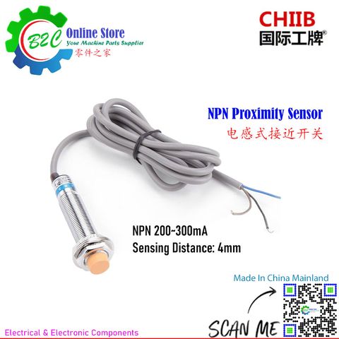 CHIIB LJ12A3-4-Z/AX LJ12A3-4-Z/BX 12mm NPN Sensor Proximity Switch Normally Opened NO Switches Normally Closed NC DC CNC Wire Cut Machine WEDM 4mm 沪工集团 行程 接近 开关 常开 常关 三线 直流