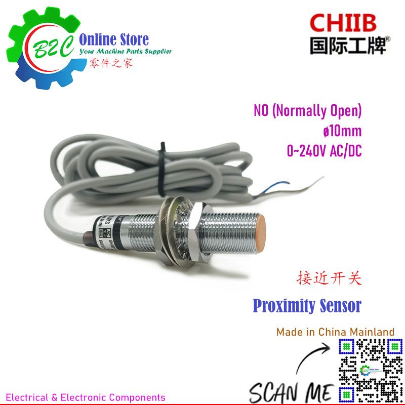 CHIIB SJM12A3-10J/KS ø10mm NO Nornally Opened Proximity Sensor Switch Switches NO CNC Wire Cut Machine WEDM 0~240V AC/DC 沪工集团 行程开关 接近开关 常开 二线 直流 交流 电源