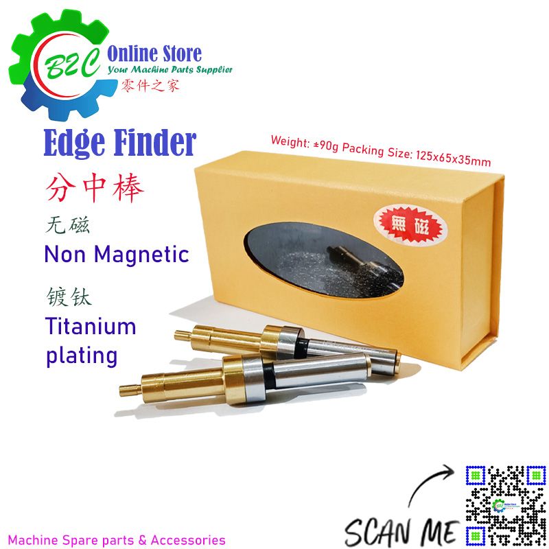 Non Magnetic 4mm Edge Finder Milling Drilling Radial Drill Machining Center Machine Touch Point Sensor Accessories