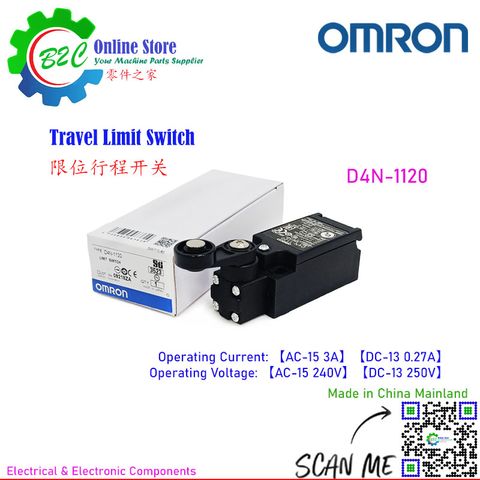 OMRON D4N-1120 Limit Switch Travel Limit Switches Silver Alloy Contact Point IP67 NC NO 欧姆龙 行程 限位 极限 开关 银合金 触点 常开 常关