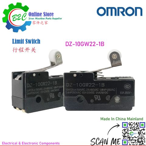 OMRON DZ-10GW22-1B Limit Switch Travel Limit Switches Silver Alloy Contact Point IP00 DZ-10GW22 Series 欧姆龙 行程 限位 极限 开关 银合金触点