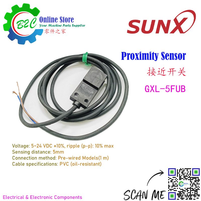 SUNX GXL-15FUB Proximity Sensor Industrial Automation NPN Switch Sensor 12-24VDC Safety Switches Front Scanning Type 神视 行程 接近 开关 金属 感应 传感器 二线