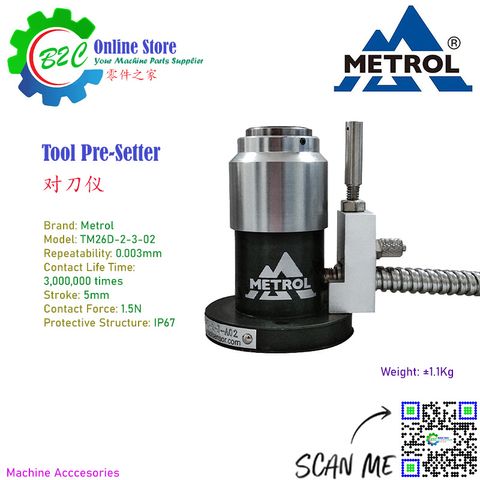 TM26D-2-3-02 Metrol Auto Tools Pre-setter Tool Setters Setting parameter CNC Machining Center 美德龙 对刀仪 加工中心 数控 铣床