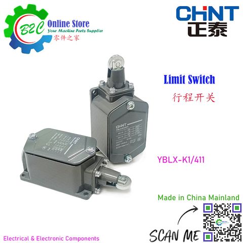 YBLX-K1/411 CHINT Limit Switch Travel Limit Switch Wire Cut EDM Machine NC CNC Lathe Milling Redial Drill K1/411 CHNT Ready Stock 正泰 机器 行程 限位 开关 线切割