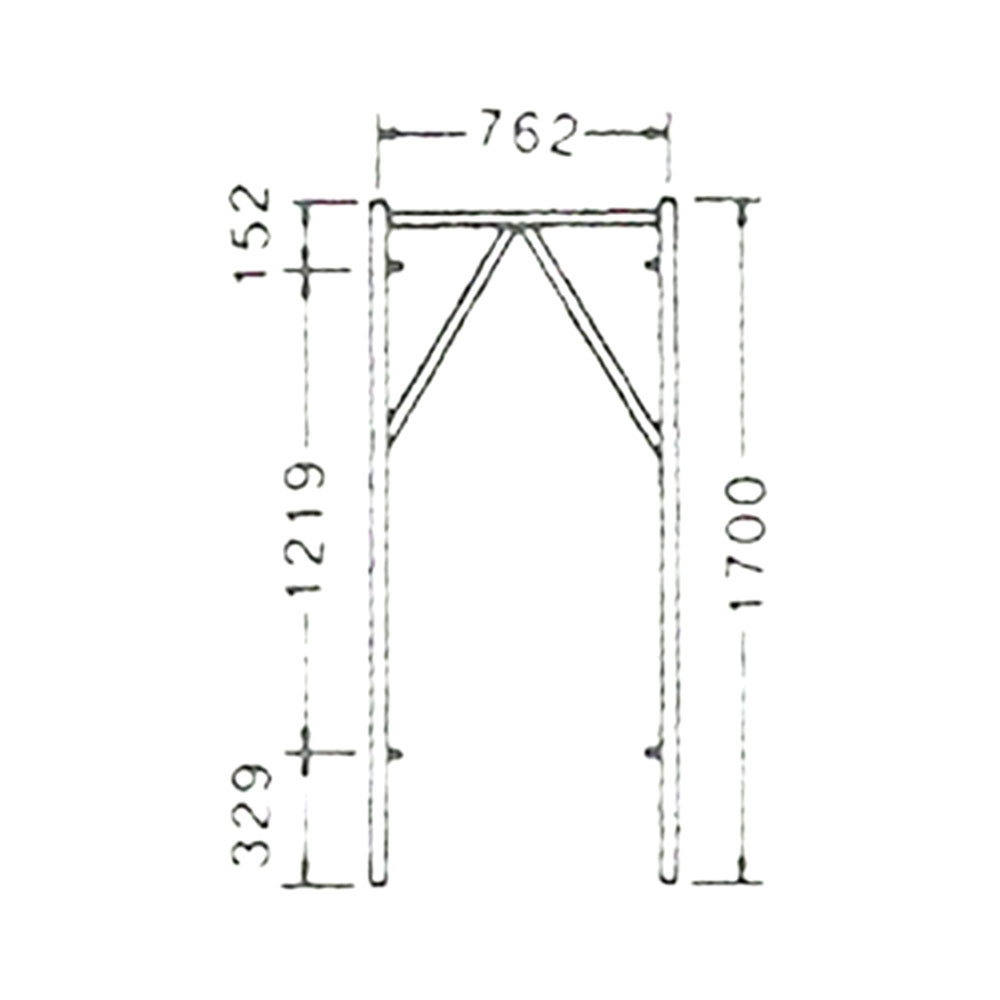 Light Duty Scaffolding Ladder Frame 2055 G.I. 1700MM X 762MM