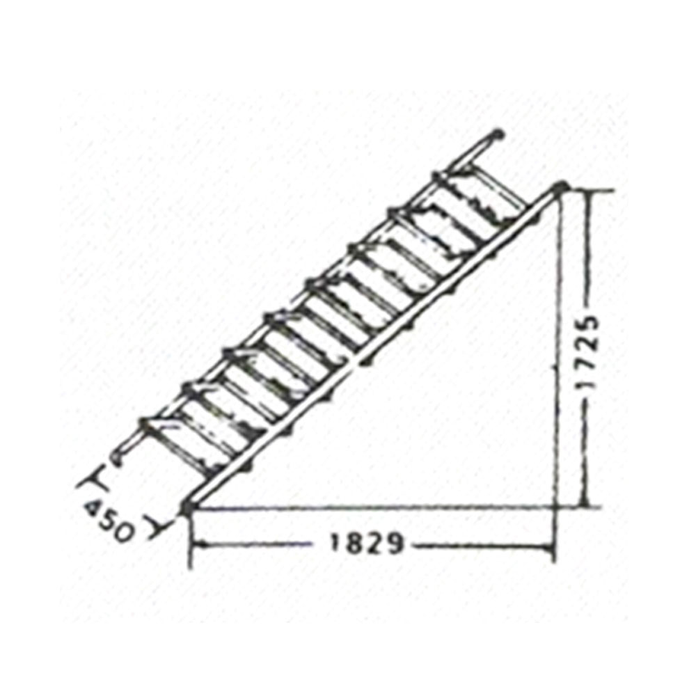 MS1462-1 Scaffolding Step Ladder/Ladder Stair 450MM X 1829MM X 1725MM X 1.20MM Thick