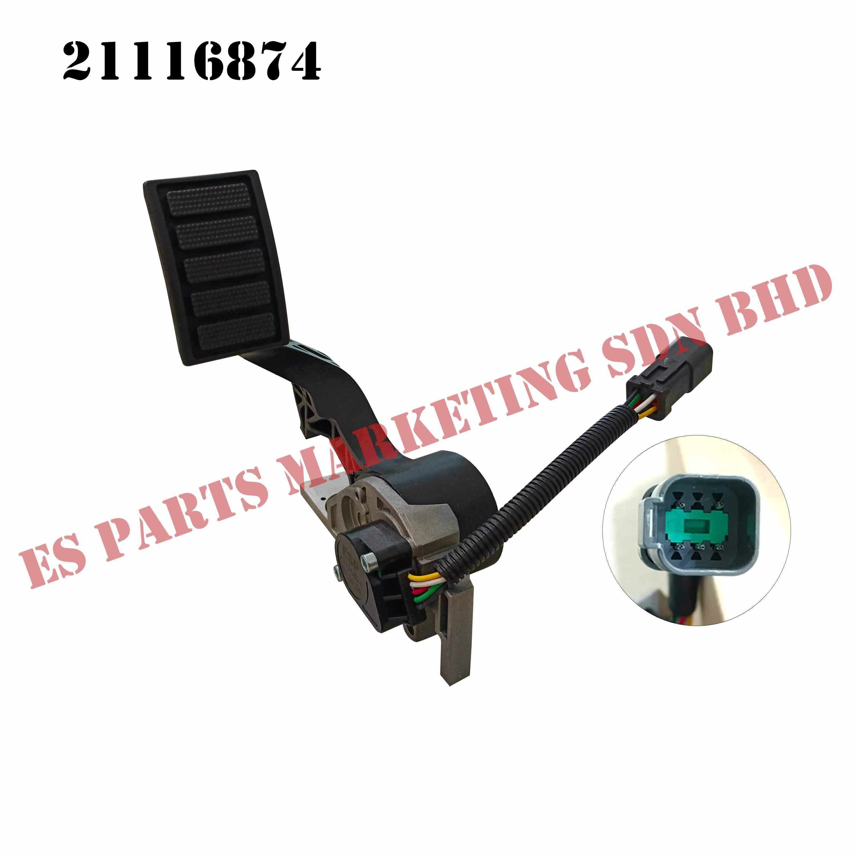 Volvo FM V2 Accelerator Sensor + Bracket 5 Pin (Round