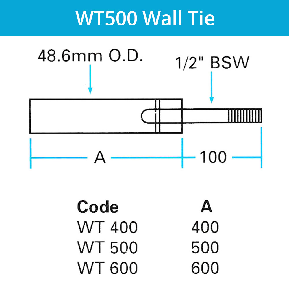 WT500 Scaffolding Wall Tie