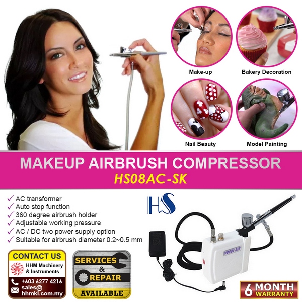 HAOSHENG HS08AC-SK Makeup Airbrush Compressor