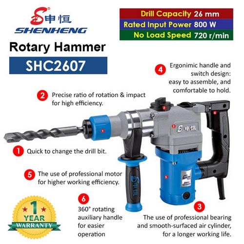 SHENHENG SHC2607 Rotary Hammer