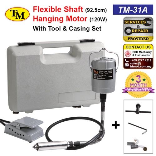 TM Flexible Shaft 92.5cm Hanging Motor 120W With Tool & Casing Set TM-31A