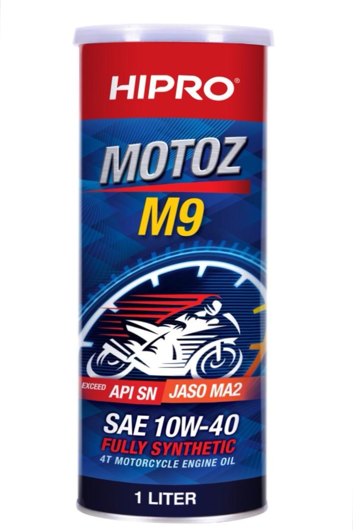 HIPRO MOTOZ M9 SAE 10W-40 API SN JASO MA2