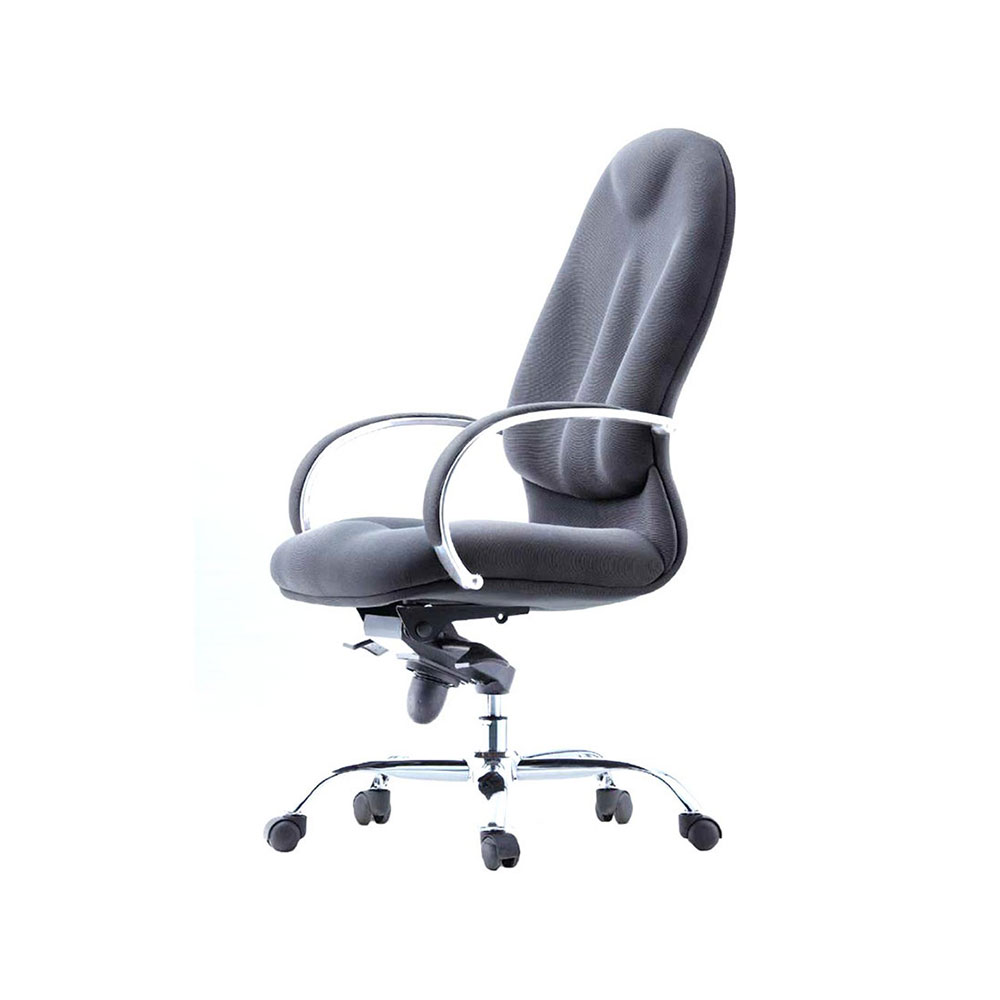 High Back Fabric Metal Base Office Chair (Model: WAVE 2)