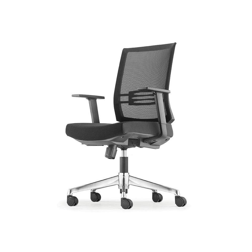 Low Back Adjustable Nylon Armrest Office Chair (Model: INTOUCH IT8312N-14D34)