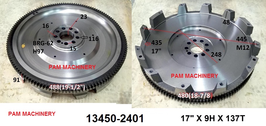 13450-2401 HINO P11C EP100  FLYWHEEL