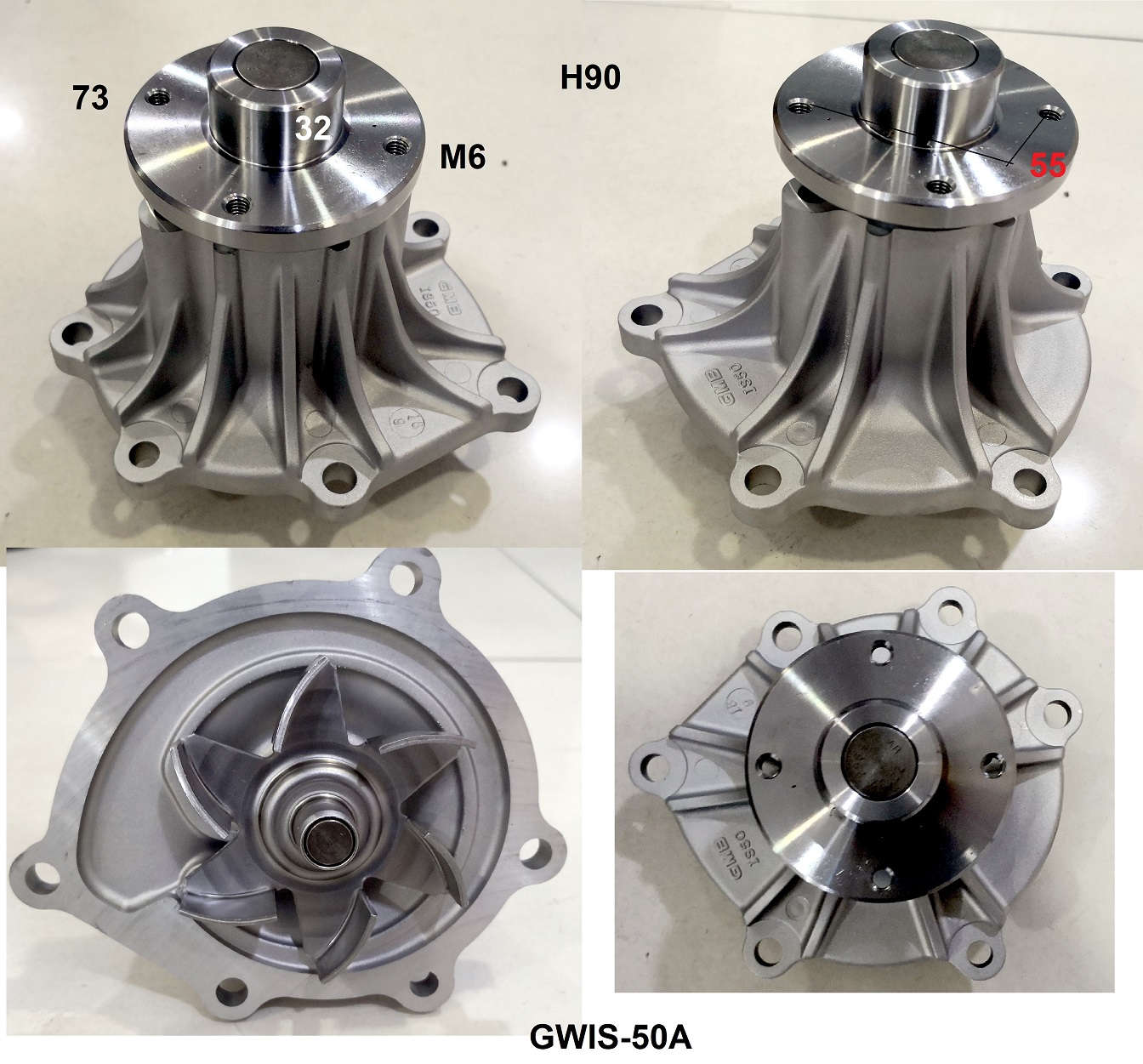 GWIS-50A 8-97312-147-3 ISUZU D-MAX 4JK1  4JJ1  WATER PUMP