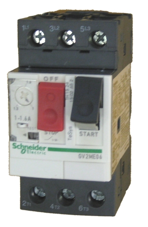 SCHNEIDER GV2ME06 1...1.6 A Thermal-Magnetic motor circuit breakers