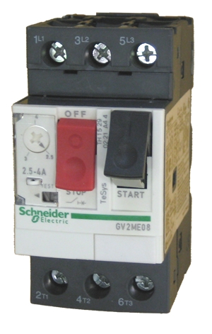 SCHNEIDER GV2ME08 2.5...4 A Thermal-Magnetic motor circuit breakers