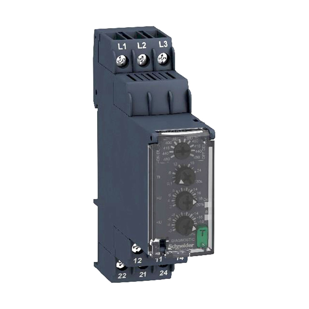 SCHNEIDER three-Phase Voltage control relay RM22TR33