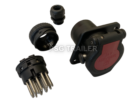 Trailer Abs 15 Pin Wire Socket , 22A 9342