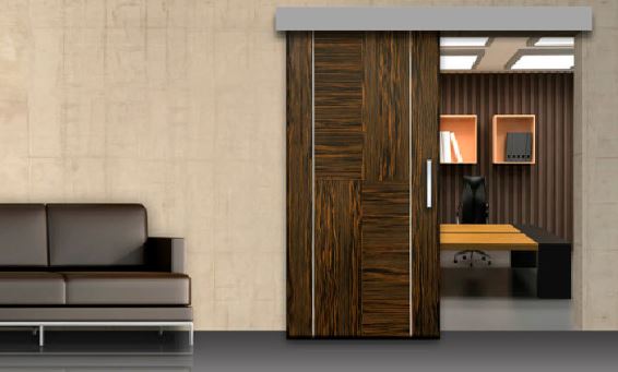 Wooden Sliding Door for Office