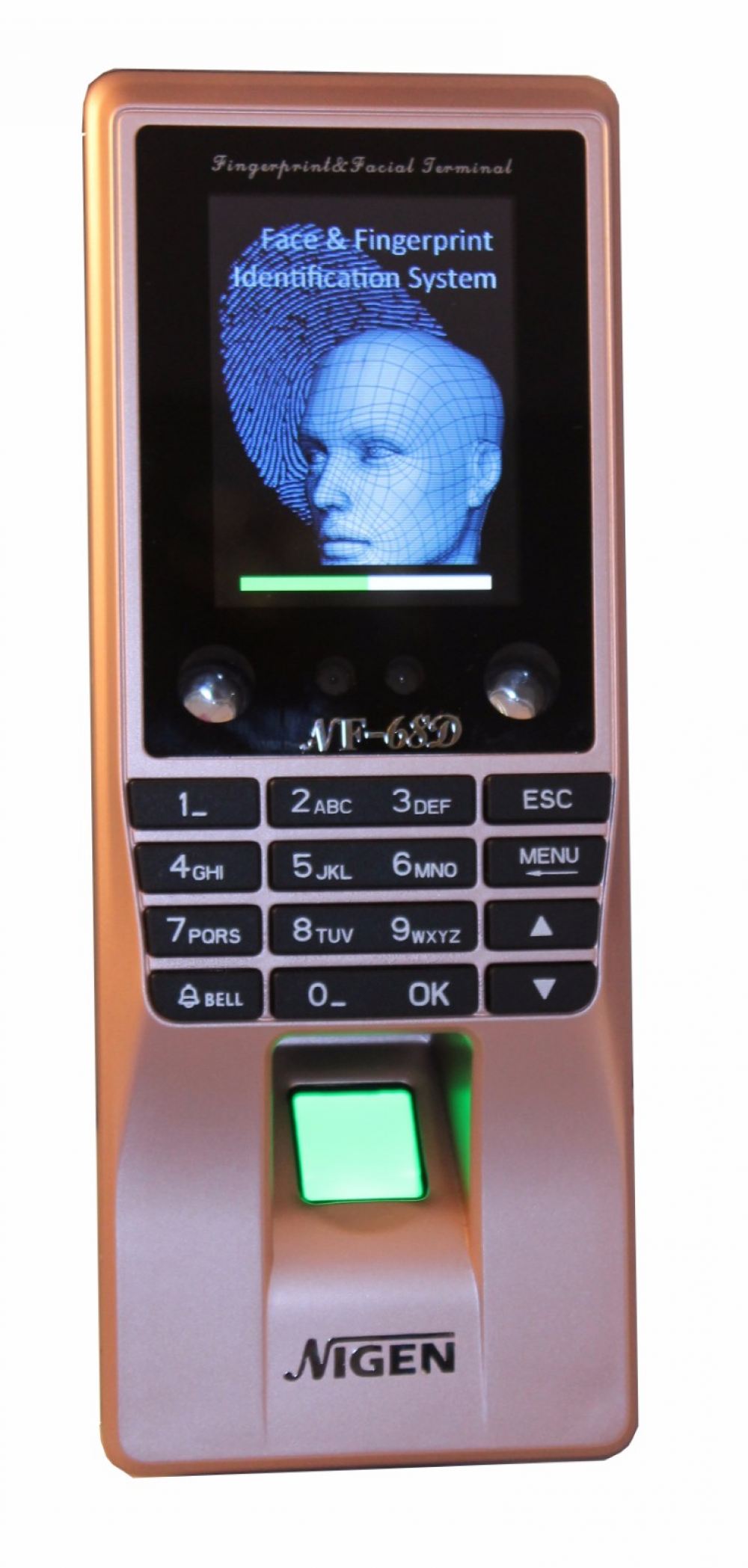 NIGEN NF-68D Smart Face Recognition & Fingerprint Time Attendance System With Door Access Control