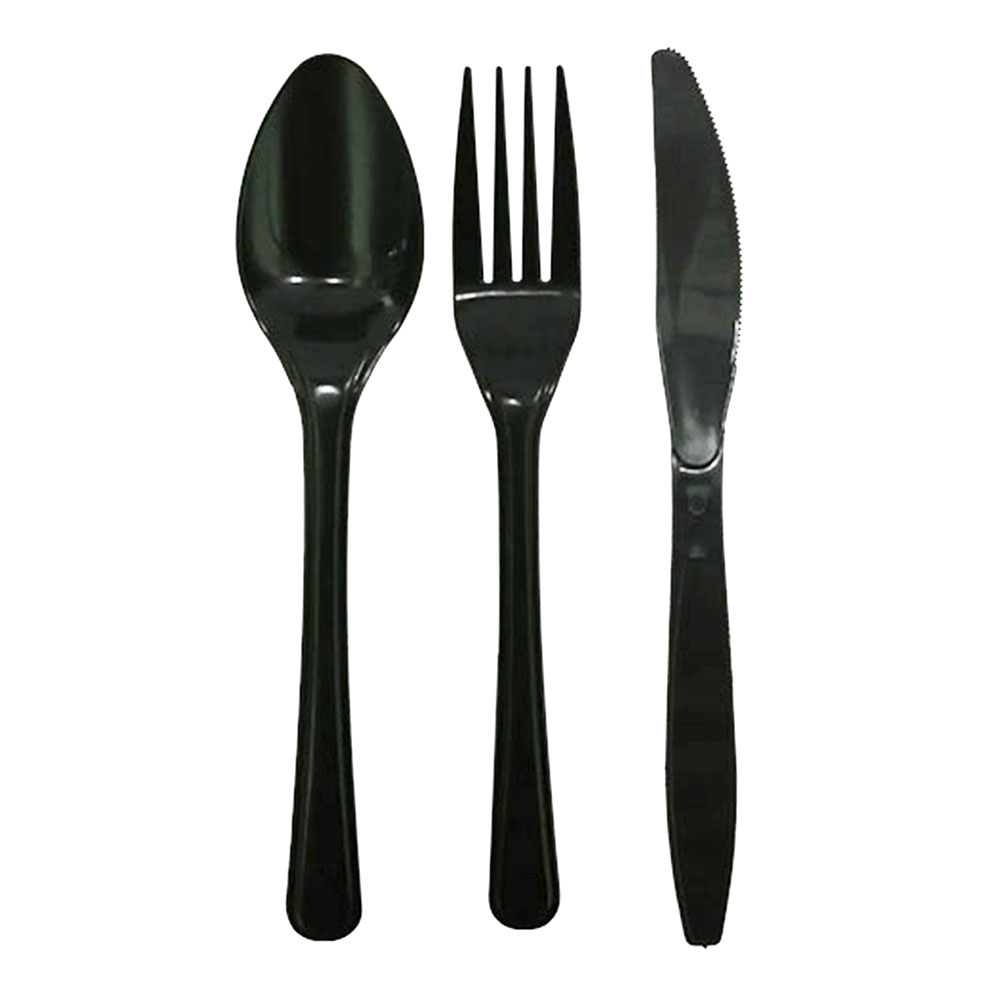 Plastic Cutlery (Black Heavy Duty)