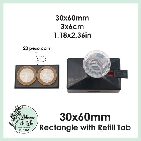 Custom Rectangle Tab Stamp