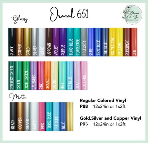 Oracal 651 Gold Metallic Vinyl Sheet