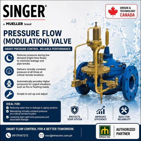 Singer Pressure Flow Modulation Valve