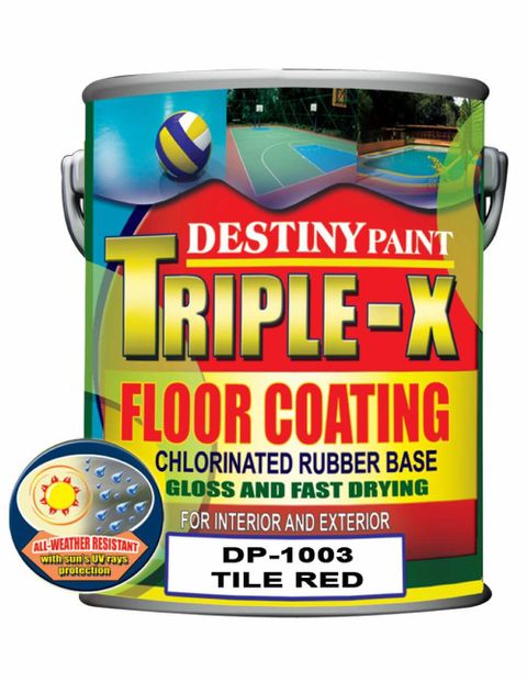 DESTINY PAINT TRIPLE-X CHLORINATED RUBBER-BASED FLOOR & WALL COATING
