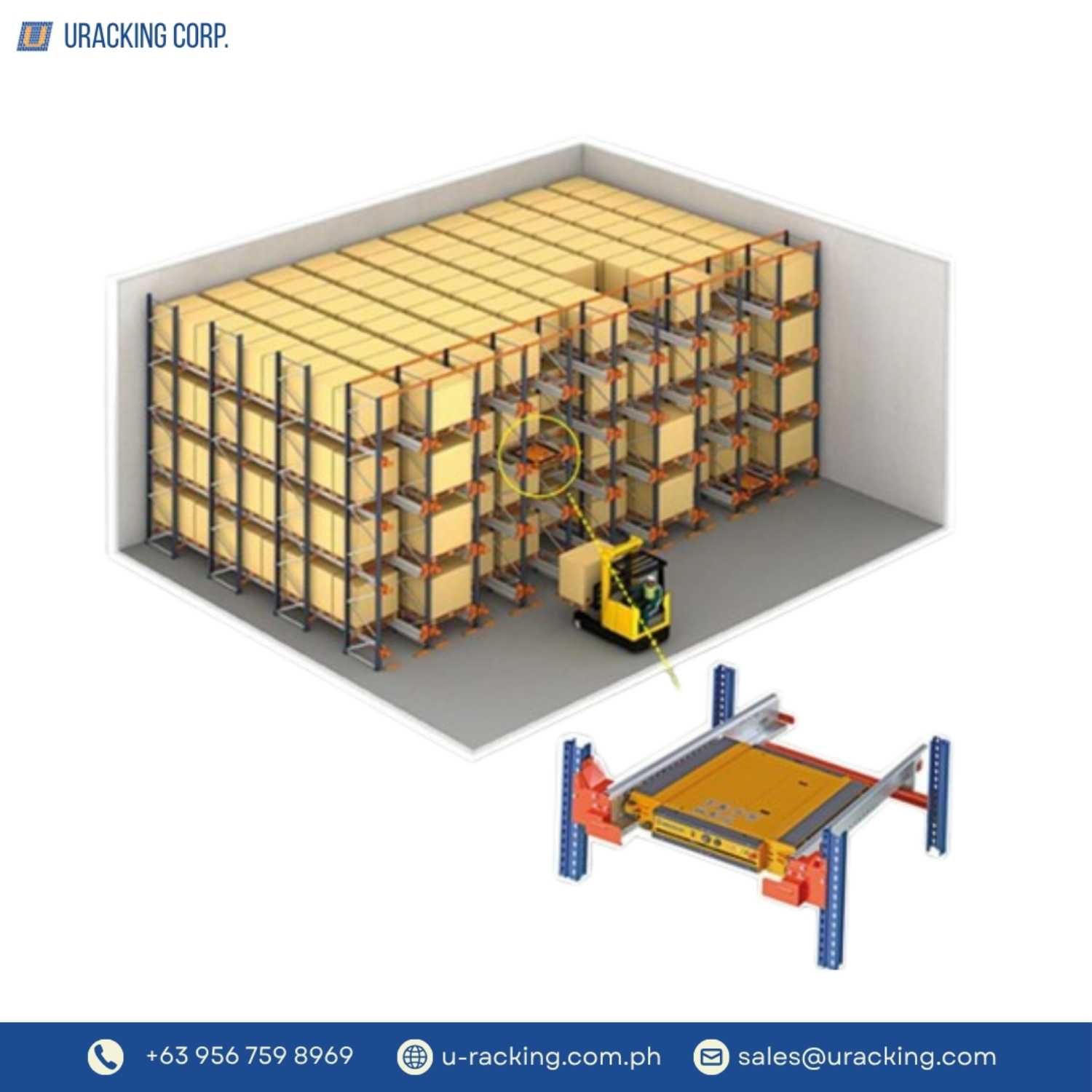 Pallet Shuttle Racking System | U-Racking Philippines | PH