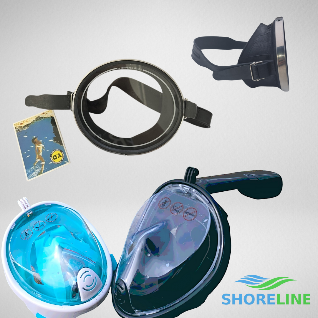 Shoreline Diving Mask - Fullface and Halfface (Tempered)