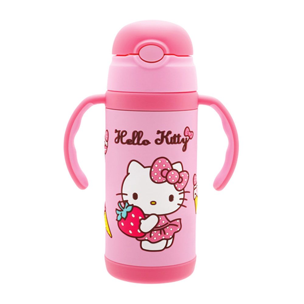 Cosway - Hello Kitty Vacuum Bottle With Double Handles & Cover 