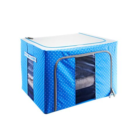 Cosway - Space Saving Storage Organiser – Baby Blue Polka Dots