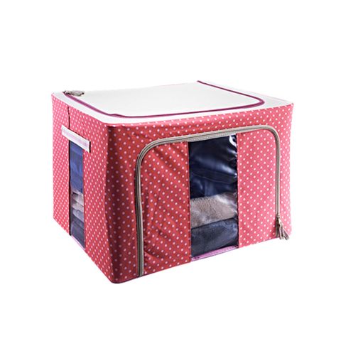 Cosway - Space Saving Storage Organiser – Pink Polka Dots