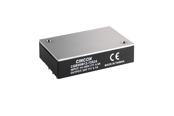 CINCON CQB50W12 - 30-50Watts 14-160VDC 12:1 Input Quarter Brick Railway DC-DC Converter