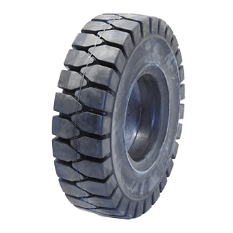 Premium Solid Forklift Tires (Black)