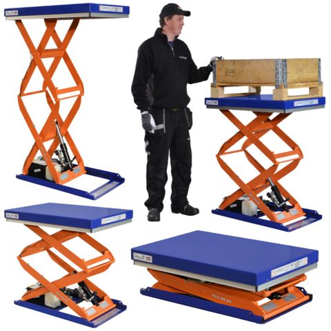 Edmolift C-Series Vertical Double Scissor Lift Table CRD 200