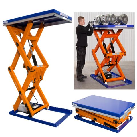 Edmolift Vertical Double Scissor Lift Table TLD 2000