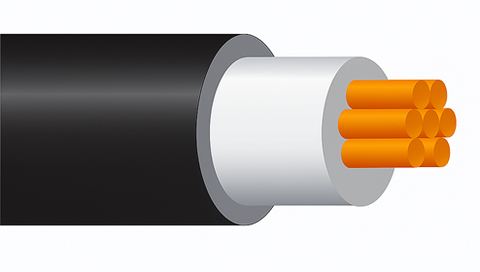 Low Voltage (LV) Industrial Cable - Single Core, Multi Core, Unarmoured, XLPE Insulated, PVC Sheathed Cable