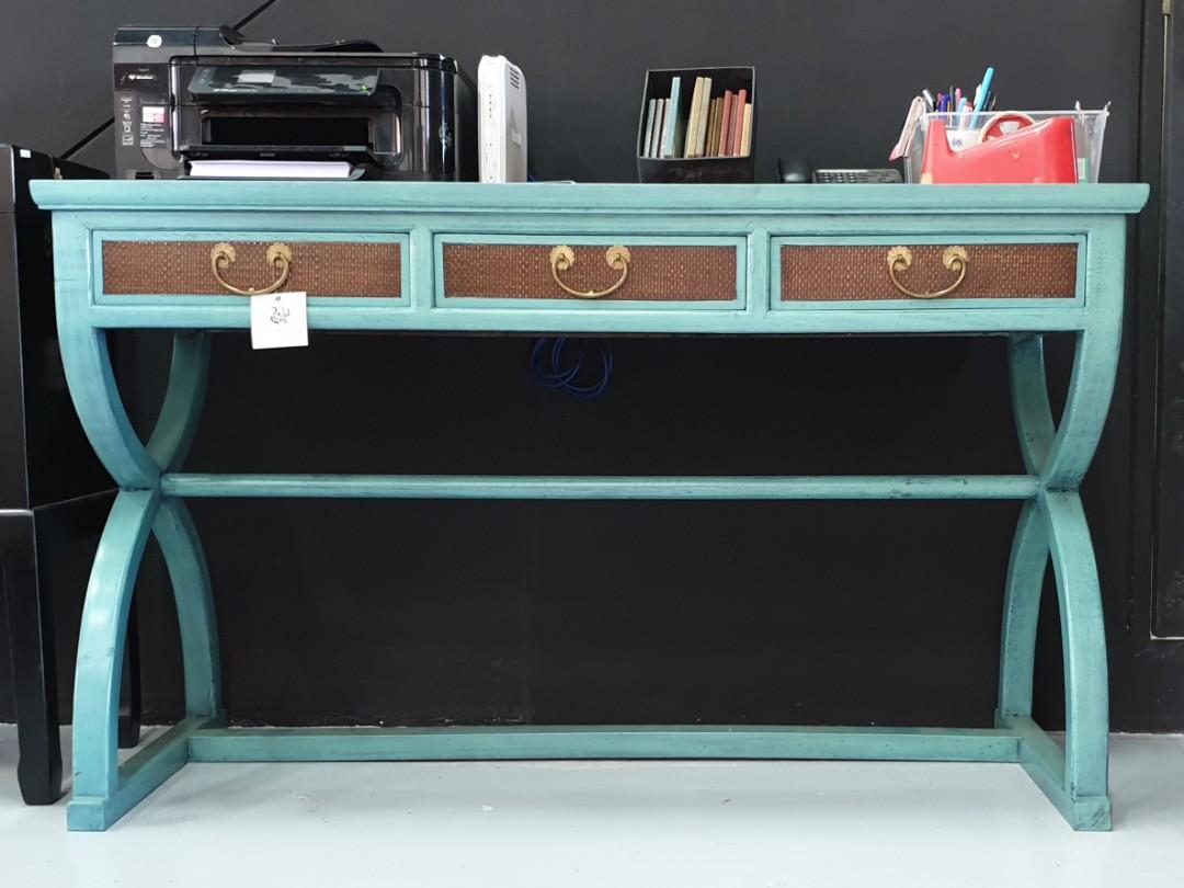 Chinese Furniture - Oriental Style 3-Drawer Writing Table / Study Table