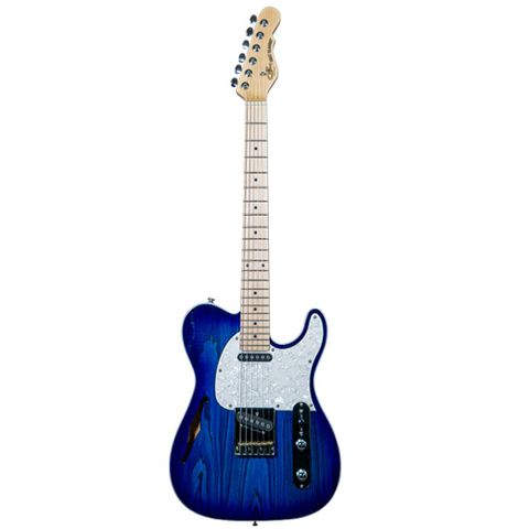 G&L Tribute ASAT Classic Semi-hollow Electric Guitar – Bright Blueburst