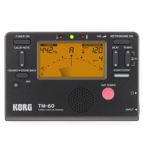 Korg TM-60 Tuner/Metronome – Black
