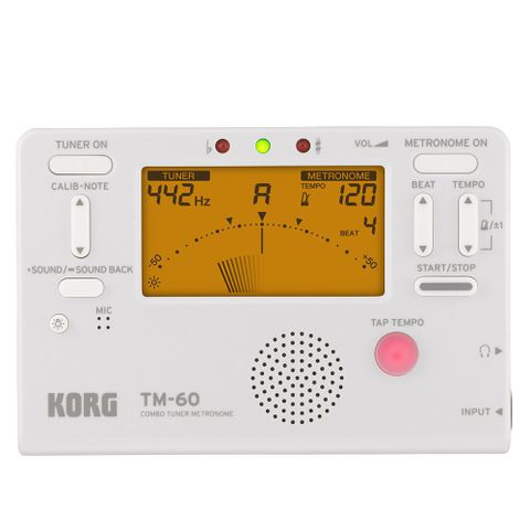 Korg TM-60 Tuner/Metronome – White